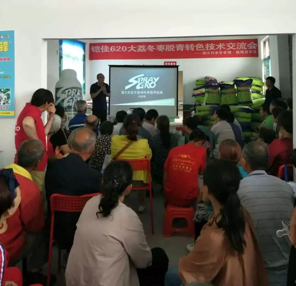 澳大利亚世普瑞在陕西大荔举办冬枣脱青转色技术交流会
